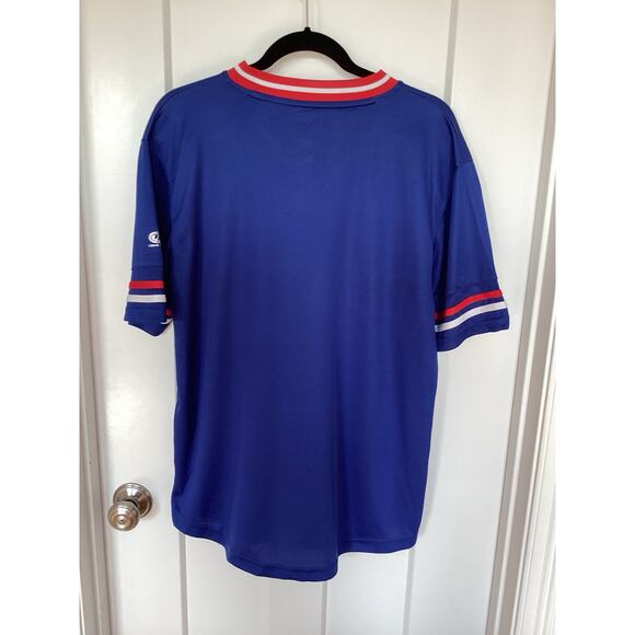 True Fan Unisex Short Sleeve Baseball Chicago Cubs Pullover Jersey Blue SZ Large - Picture 6 of 8